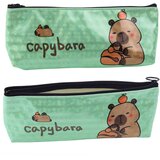  Školska pernica capybara metalik svjetlucavo zelena | shoptok.hr