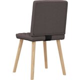  Jedilni stoli 4 kosi temno rjavo blago, (21828360) | Shoptok.si