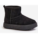 EVENTO Women's platform snow boots made of eco suede black Atteria | Eponuda.ba