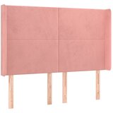  Krevet box spring s madracem LED ružičasti 140x200cm baršunasti | shoptok.hr