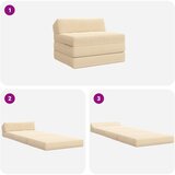 SOFA na razvlačenje Krem 200 x 70 x 10 cm Kordura tekstil | shoptok.hr