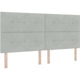  s opruga kutije Svjetlosiva 200 x 200 cm Baršun | shoptok.hr