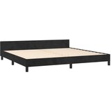  Za krevet s uzglavljem crni 200x200 cm baršunasti | shoptok.hr