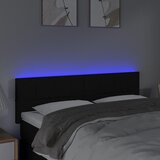  LED uzglavlje crno 144x5x78/88 cm od tkanine | shoptok.hr
