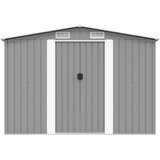  Vrtno spremište 257 x 298 x 178 cm metalno sivo | shoptok.hr
