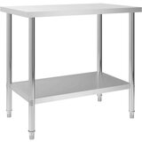 vidaXL Kuhinjski radni stol 100 x 60 x 85 cm od nehrđajućeg čelika Cijene