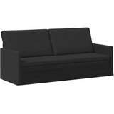  Set sofe 2 pcs Crna Tkanina - Crna 1-sjedalni + 3-sjedalni (180 cm) | shoptok.hr