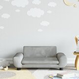  Dječja fotelja svjetlosiva 70 x 45 x 33 cm baršunasta | shoptok.hr