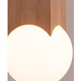 Nice Lamps Stropna svetilka v naravni barvi s steklenim senčilom 12x12 cm Rayer – | Shoptok.si