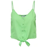 Only Topi & Bluze Top Caro Strap Linen - Summer Green Zelena