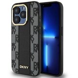 Dkny USNJEN OVITEK KARIRANO ZA MAGSAFE OVITEK ZA IPHONE 15 PRO MAX ČRN, (21898148) | Shoptok.si