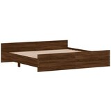  Kreveta s uzglavljem i podnožjem boja hrasta 200x200 cm | shoptok.hr