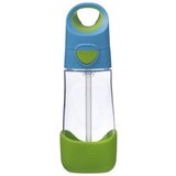 b.box Plastenka za pitje s slamico 450 ml – modra/zelena | Shoptok.si