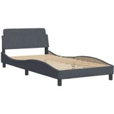 vidaXL Krevet s madracem tamnosivi 100x200 cm baršunasti | shoptok.hr