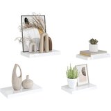  Plutajuće zidne police 4 kom sjajne bijele 40 x 23 x 3,8 cm MDF | shoptok.hr