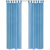 Furnova Turkizna Prosojna Zavesa 140 x 225 cm 2 kosa, (21917860) | Shoptok.si