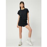 Koton T-Shirt - Black - Oversize Cene