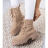 Gemre Beige ankle boots with a chunky sole Lyric | shoptok.hr