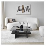 Hanah home sto za dnevnu sobu saga square black fume Cene
