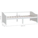 vidaXL Trosjed / dnevni ležaj bijeli 90 x 200 cm od masivne borovine | shoptok.hr
