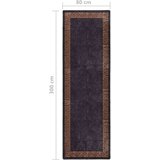  Perivi tepih 80 x 300 cm crno-zlatni protuklizni | shoptok.hr