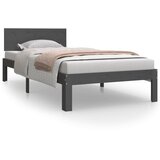  Okvir za krevet od masivne borovine sivi 90 x 200 cm | Eponuda.com