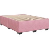 vidaXL Krevet s oprugama madracem tamnoružičasti 140x200 cm baršunasti | shoptok.hr