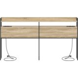 vidaXL Skladiščni naslon sonoma hrast 180 cm Konstruiran les | Shoptok.si