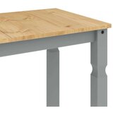 vidaXL Blagovaonski stol Corona sivi 112x60x75 cm od masivne borovine | shoptok.hr