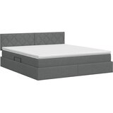  Krevet s madracem i skladištem Tamnosiva 160 x 200 cm Baršun | shoptok.hr