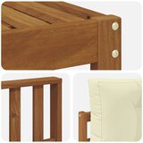  Set vanjskih sofa 6 kom. Prirodna i krem Smeđa 329 x 162,5 x 73 cm | Shoptok.si