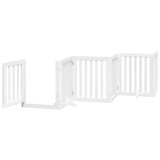  Vrata za pse s vratašcima 6 panela sklopiva 300 cm drvo topole Bijela 50 x 60 x 2 cm | shoptok.hr