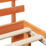  Konstrukcija postelje Rjava 120 x 190 cm Trden borov les, (5000022654) | Shoptok.si
