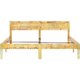  Okvir za krevet od masivnog obnovljenog drva 180 x 200 cm Smeđa | shoptok.hr