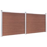  Set panela za ogradu WPC 353 x 146 cm smeđi | Eponuda.com