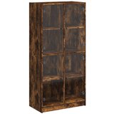  The Living Store Visoka omara z vrati dimljeni hrast 68x37x142 cm inženirski les - Komoda, (21500284) | Shoptok.si