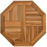 Stolna ploča 50 x 50 x 2,5 cm osmerokutna od masivne tikovine | shoptok.hr
