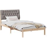 vidaXL Krevetni okvir s tapiciranim uzglavljem Smeđa 100 x 200 cm | shoptok.hr