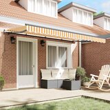  Skrovita tenda Žuta 350 x 200 cm tkanina | shoptok.hr