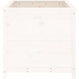  Vrtna sadilica bijela 82,5 x 82,5 x 78 cm od masivne borovine | Eponuda.ba