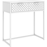  Konzolni stol bijeli 72 x 35 x 75 cm čelični | shoptok.hr
