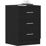  Noćni ormarići 2 kom. crni hrast 38x35x55 cm inženjerski drvo | shoptok.hr