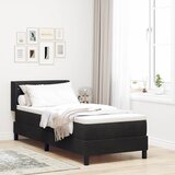  s opruga kutije s uzglavljem Crna 200 x 80 cm Baršun | shoptok.hr