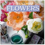 Grupo Erik Editores S. L. Zidni kalendar 2026/27 - Flowers, 16-Month, 30x30 cm Cene
