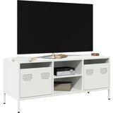 TV ormarić bijeli 101,5x39x43,5 cm hladno valjani čelik | shoptok.hr
