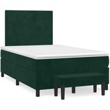  box spring s madracem tamnozeleni 120x190 cm baršunasti | shoptok.hr