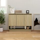 vidaXL komoda sonoma hrast 97x31x75 cm iverna plošča Cene