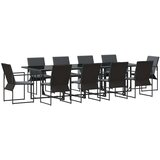  Vrtni set za objed 11 pcs Crna Čelik | shoptok.hr