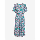 Vila pink-green ladies flowered midishats kikki - ladies Cene
