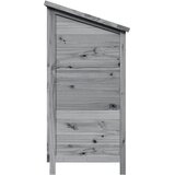  Vrtna Šupa s krovom Siva 106 x 56 x 113,5 cm Čvrsto drvo jele | Eponuda.com